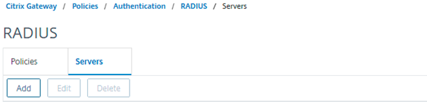 Add RADIUS server