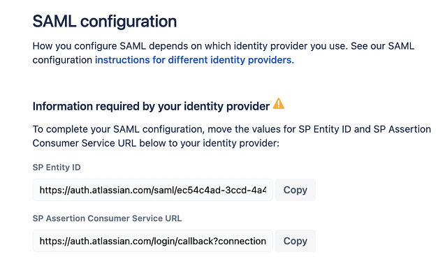 Atlassian SP information