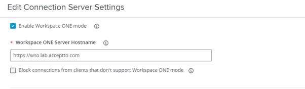 Workspace ONE mode