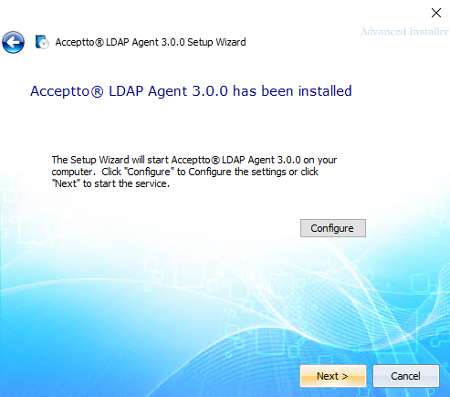 ldap agent install success