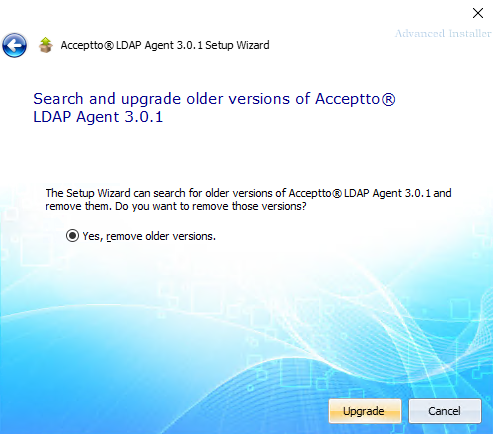 ldap agent upgrade search