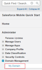 Salesforce mobile quick start