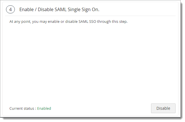 Enable SSO